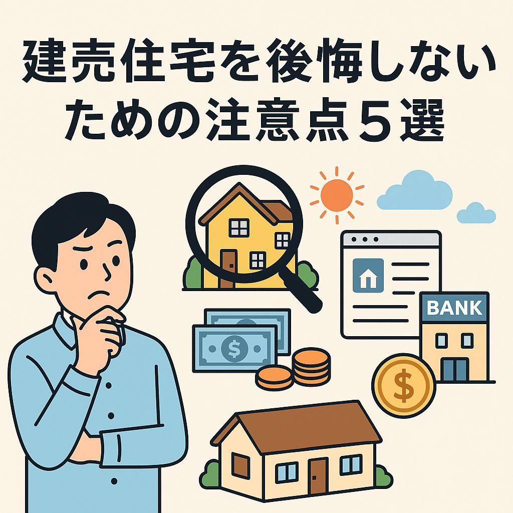 建売住宅を買うときの注意点5選|注文住宅との違いもわかりやすく解説! | 住まいとお金のトビラ
