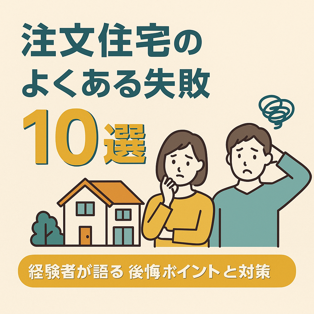 注文住宅のよくある失敗10選|後悔しないための注意点と対策を徹底解説 | 住まいとお金のトビラ